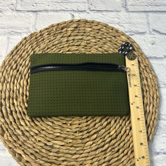 Olive Green Perforated Pouch - Picture 4 of 5